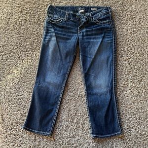 Women’s Silver McKenzie Capri Jeans, size 27